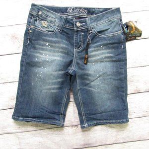 NWT Dereon Beyonce Decorated Bermudas 5/6